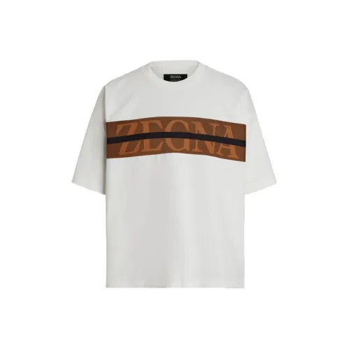 Ermenegildo Zegna Белые Мужские T-рубашки