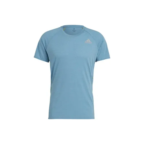 Adidas Blue Men's T-Shirts Adidas Синий Мужской Т-Ширт