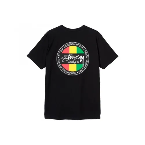Stussy Черная Унисекс Футболка