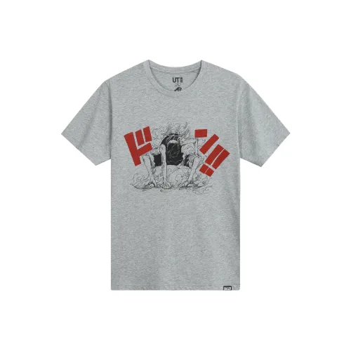 UNIQLO Серые Унисекс Футболки