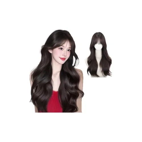 MUYAN Большая волна Длинные кудрявые волосы Перука Без сетки для волос Смешанный шелк Длинные кудрявые волосы