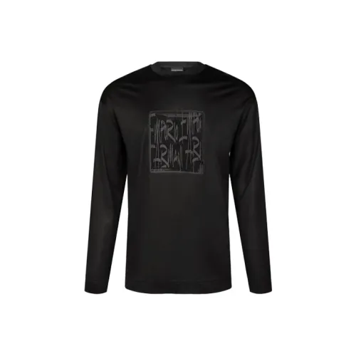 EMPORIO ARMANI Черные Мужские T-Рубашки