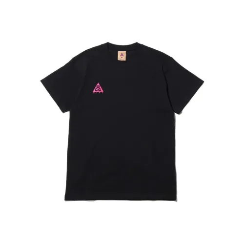 Nike ACG T-Shirt Мужской Черный Активный Фуксия