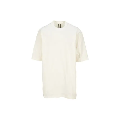 RICK OWENS совместный бренд Молоко Белый Мужская T-рубашка