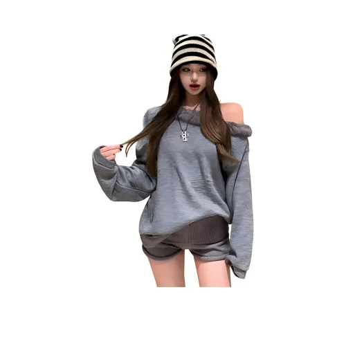 DOSOHEB Повседневный костюм женский серый