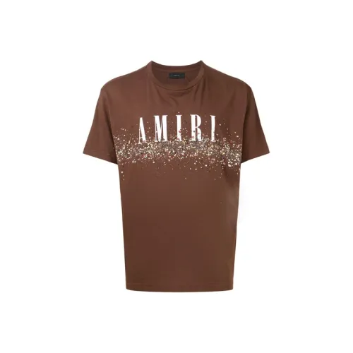 AMIRI Коричневый Мужская T-рубашка