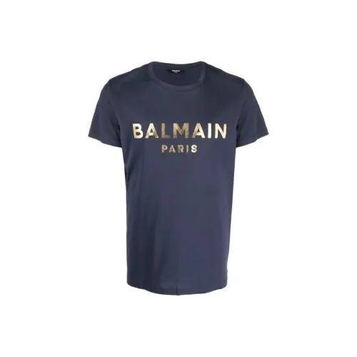 BALMAIN Мужские синие T-рубашки