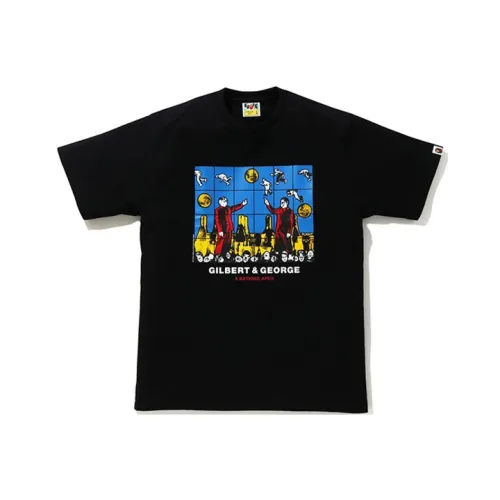 A BATHING APE BAPE совместная мужская футболка T