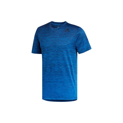 Adidas Blue Men's T-Shirts Adidas Синий Мужской Т-Ширт
