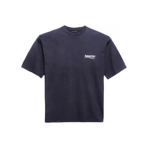 Balenciaga T-Shirt Regular Fit Men's Blue