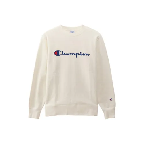 Champion Белый Унисекс Свитшоты