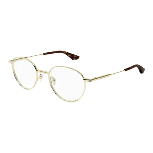Alexander McQueen Металл Круглые Оправы для очков Унисекс Золото