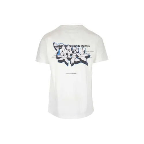 Off Белый SS19 Мужские T-рубашки