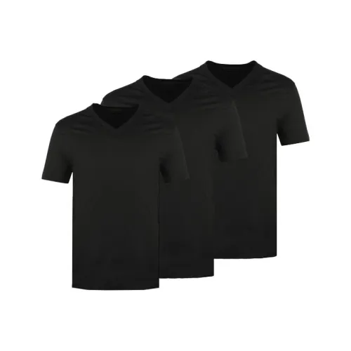 PRADA Черный 3 упаковки Мужские T-рубашки