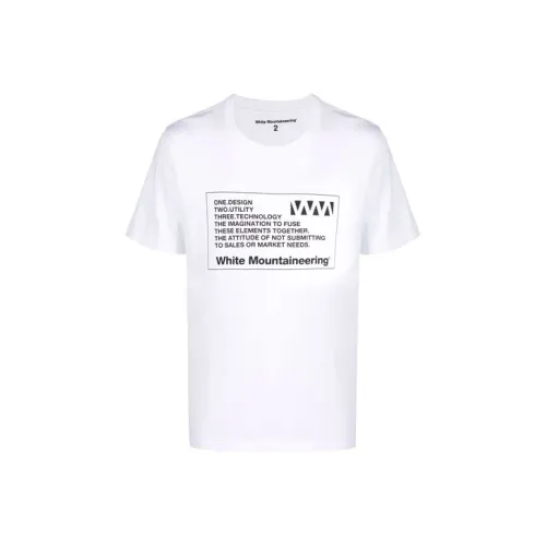 White Mountaineering Белый Мужской T-Рубашки