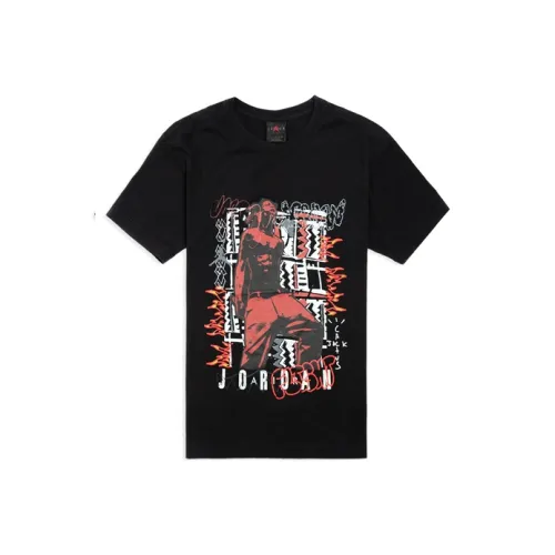 Travis Scott x Air Jordan T Рубашка Версия для США Мужская Черная