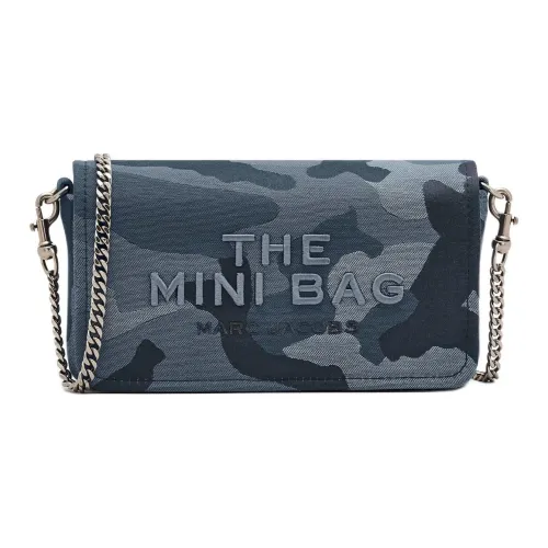 MARC JACOBS Вязаные ткани Жаккард Сумка через плечо Сумка на плечо Мини Унисекс Синий