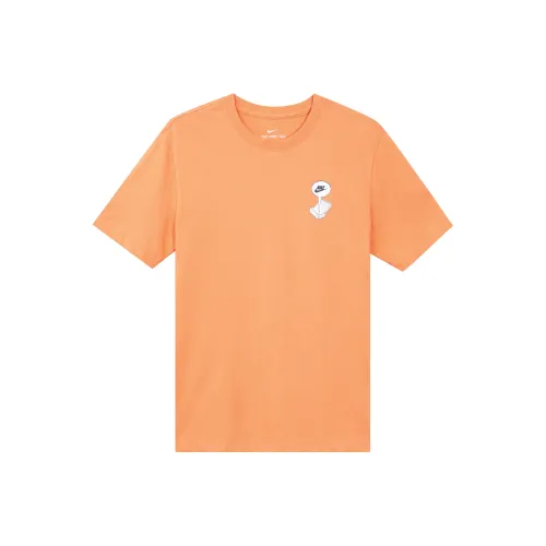 Nike Оранжевый Красный Мужская Футболка