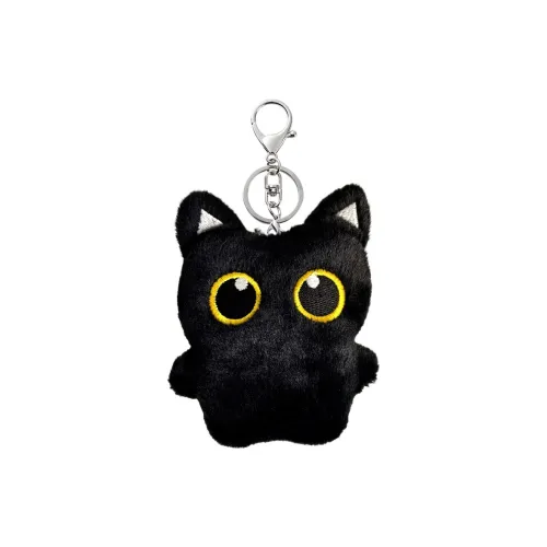 Miao Ji Extremely Милый Большой Глаз Маленький Черный Кот Muhu Куклы Плюшевый Брелок 12,5 см Рекомендуемая Высота