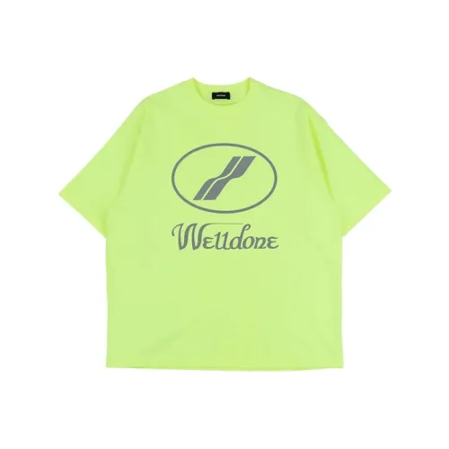 WE11DONE T-Shirt Унисекс Неон Зеленый