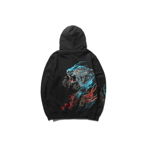 ONIARAI С капюшоном Стандартный Свитшот Мужской Черный