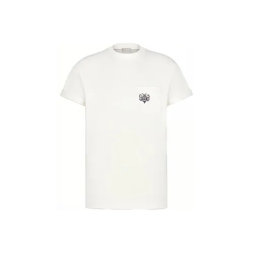 DIOR Quarterly New Products Белые Мужские T-Рубашки