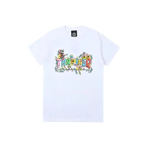 Thrasher Белая Унисекс Футболка