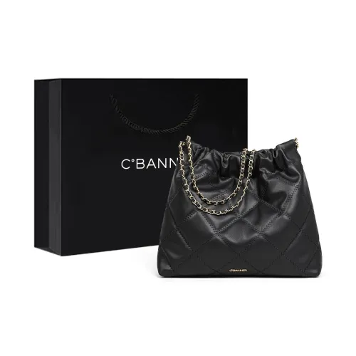 C°BANNER Коровья кожа Сумка через плечо Средняя Женская Черная