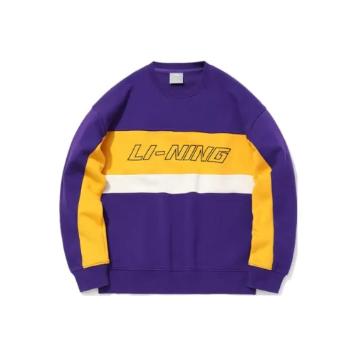 LINING Новый Пурпурный Lakers Унисекс Толстовки