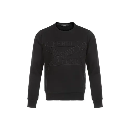 FENDI Мужские черные свитшоты