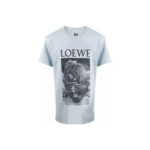 LOEWE Совместное издание Розовый/Синий Мужская T-рубашка