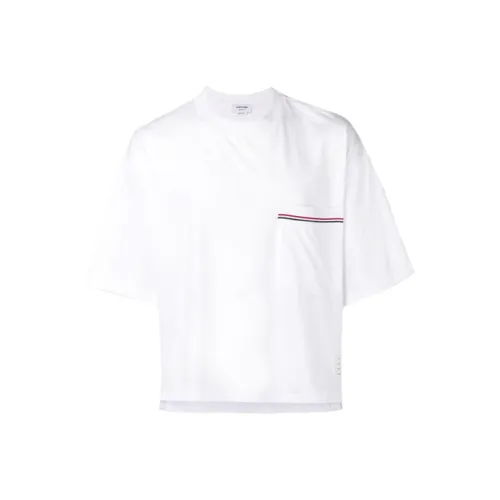 THOM BROWNE Белая Мужская T-рубашка