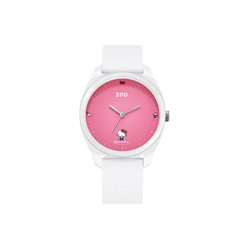 Zgo Sanrio Co Branded Кварцевый механизм Часы Женские Розовый циферблат