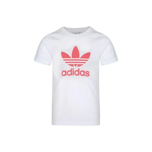 Adidas Originals T-Shirt Мужской Белый Блестящий Красный