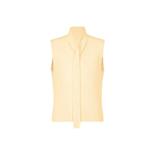 Homme Plissé Issey Miyake SS25 Жилет Мужской Айвори