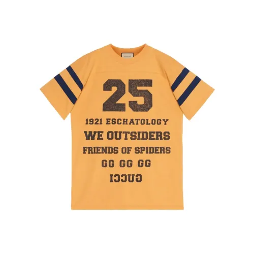 GUCCI 1921 Желтая Мужская T-Рубашка