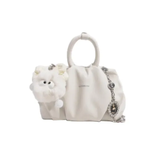 Monna Lisa ПУ (полиуретан) Облачная сумка Сумка через плечо Сумка среднего размера Женская Белый Зеленый