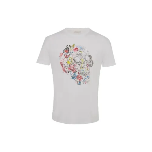 Alexander McQueen Белая Мужская T-Рубашка