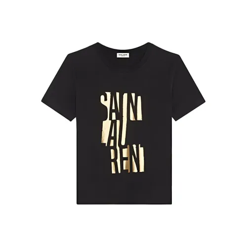 SAINT LAURENT T-рубашка мужская черная