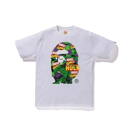 A BATHING APE x MARVEL T-Shirt Унисекс Белый
