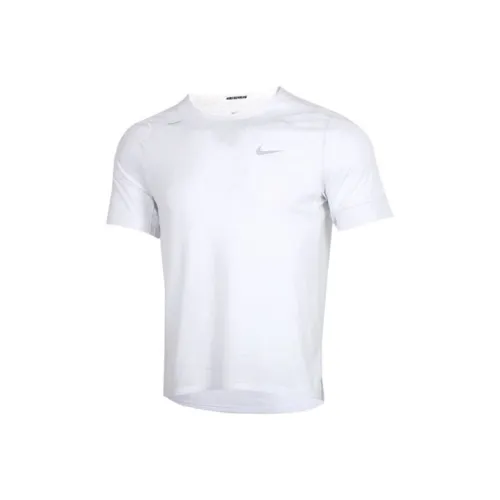 Nike Бег Т-Рубашка Мужская Белая