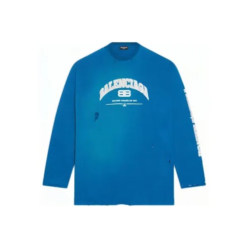 Balenciaga Мужские синие футболки