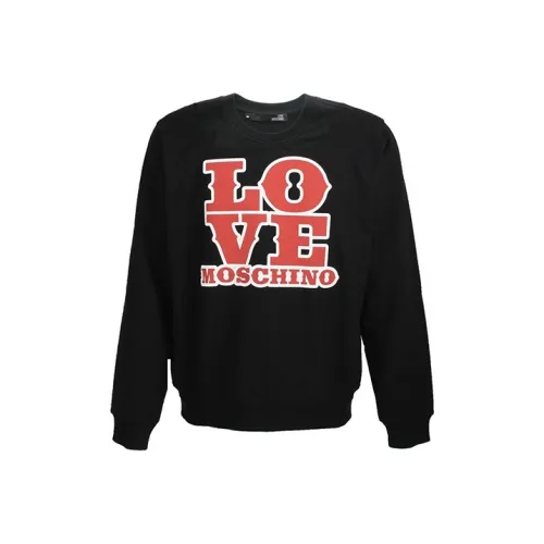 MOSCHINO Мужские черные свитшоты