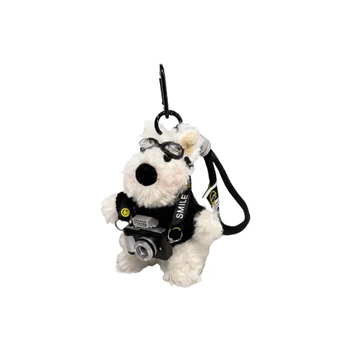 MDH Cute Camera West Highland Cartoon Puppy Plush Pendant 10 см Рекомендуемая высота