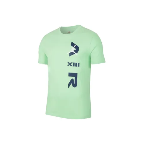 JORDAN LGC AJ13 Зеленый Мужская T-рубашка