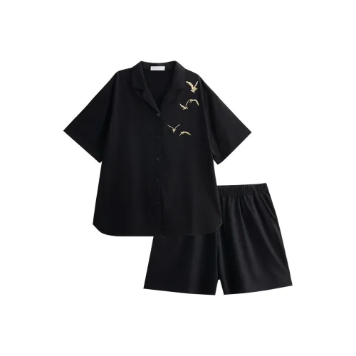 Same Language Пижамный комплект женский Wabi Sabi черный