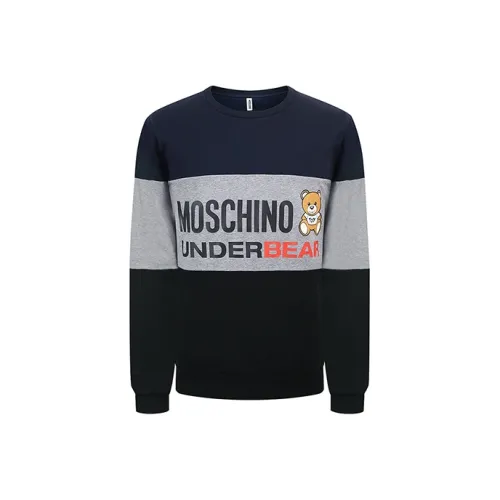 MOSCHINO Темно-синий Мужские Свитшоты