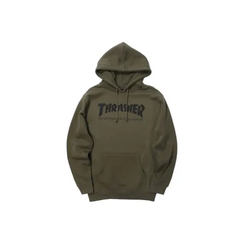 Thrasher Зеленый Унисекс Свитшоты