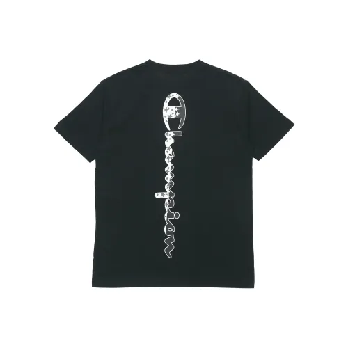 Champion T-Shirt Японская версия Унисекс Черный