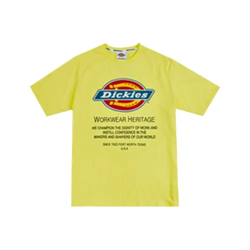 Dickies Светло-лимонный цвет Мужская футболка с коротким рукавом